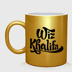 Кружка керамическая Wiz Khalifa, цвет: золотой