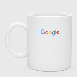 Кружка керамическая Google, цвет: белый