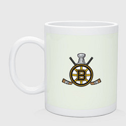 Кружка керамическая Boston Bruins Hockey, цвет: фосфор