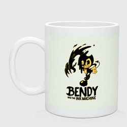 Кружка керамическая Bendy And the ink machine, цвет: фосфор