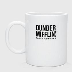 Кружка керамическая Dunder Mifflin, цвет: белый