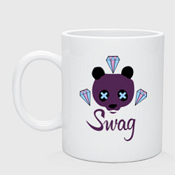 Кружка керамическая SWAG Panda, цвет: белый