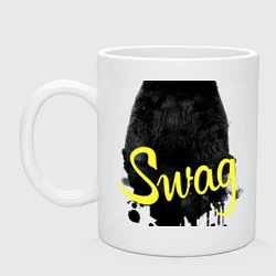 Кружка керамическая SWAG Bear, цвет: белый