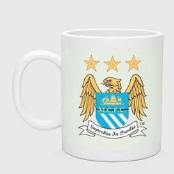 Кружка керамическая Manchester City FC, цвет: фосфор
