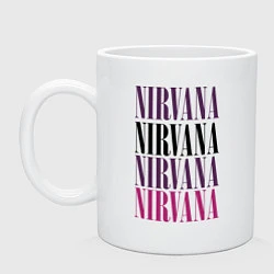 Кружка керамическая Get Nirvana, цвет: белый