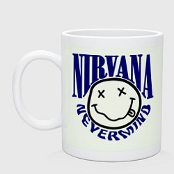 Кружка керамическая Nevermind Nirvana, цвет: фосфор