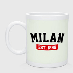 Кружка керамическая FC Milan Est. 1899, цвет: фосфор