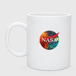 Кружка керамическая NASA: Nebula, цвет: белый