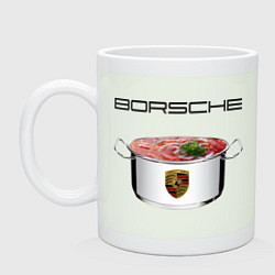 Кружка керамическая Borsche, цвет: фосфор
