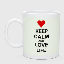 Кружка Keep Calm & Love Life