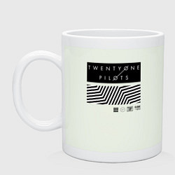 Кружка керамическая TOP: Geometry, цвет: фосфор