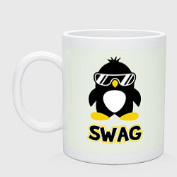 Кружка керамическая SWAG Penguin цвета фосфор — фото 1