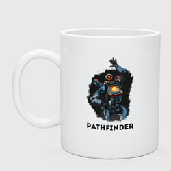 Кружка керамическая Apex Legends: Pathfinder, цвет: белый