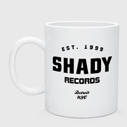 Кружка керамическая Shady records, цвет: белый