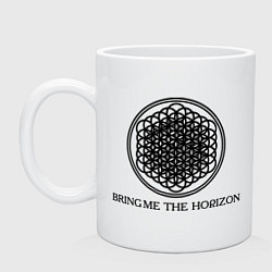 Кружка керамическая Bring me the horizon, цвет: белый