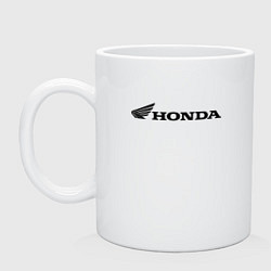 Кружка керамическая HONDA, цвет: белый