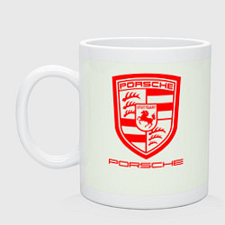 Кружка керамическая PORSCHE, цвет: фосфор