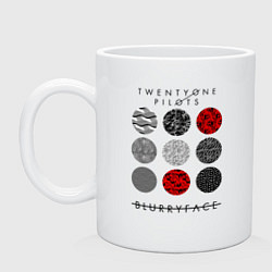 Кружка керамическая TOP: Blurryface, цвет: белый