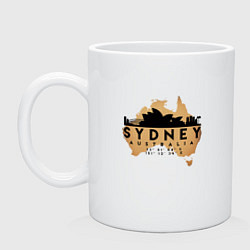 Кружка керамическая Сидней Австралия, цвет: белый