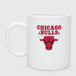 Кружка керамическая CHICAGO BULLS, цвет: белый
