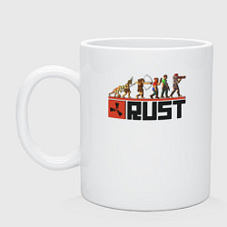 Кружка керамическая Evolution Rust, цвет: белый