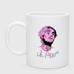 Кружка керамическая LIL PEEP, цвет: белый