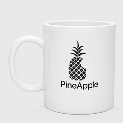 Кружка керамическая PineApple, цвет: белый