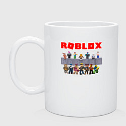 Кружка керамическая ROBLOX, цвет: белый