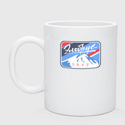 Кружка керамическая Эльбрус 5642, цвет: белый