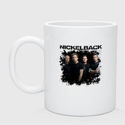 Кружка керамическая Nickelback, цвет: белый