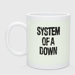 Кружка керамическая System of a down, цвет: фосфор