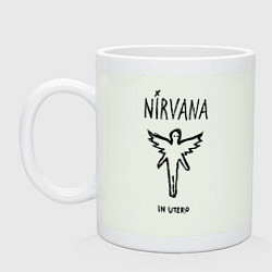 Кружка керамическая Nirvana In utero, цвет: фосфор