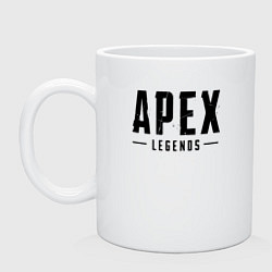 Кружка керамическая APEX LEGENDS НА СПИНЕ, цвет: белый