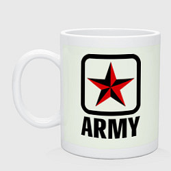 Кружка керамическая Army Star, цвет: фосфор