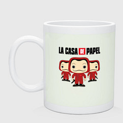 Кружка керамическая La Casa de Papel Z, цвет: фосфор
