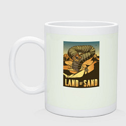 Кружка керамическая Дюна - песчаная земля, цвет: фосфор