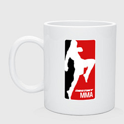 Кружка керамическая MMA, цвет: белый