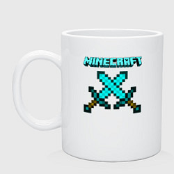 Кружка керамическая Minecraft, цвет: белый