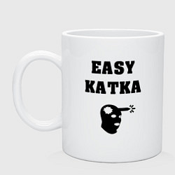 Кружка керамическая Counter-Strike Easy Katka, цвет: белый