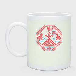 Кружка керамическая Берегиня Макошь, цвет: фосфор