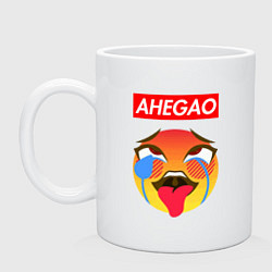 Кружка керамическая AHEGAO EMOJI, цвет: белый