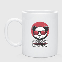 Кружка керамическая Japan Kingdom of Pandas, цвет: белый