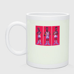 Кружка керамическая Три короля, цвет: фосфор