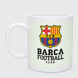Кружка керамическая Barcelona Football Club, цвет: фосфор