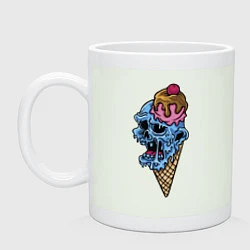 Кружка керамическая Horror ice cream, цвет: фосфор