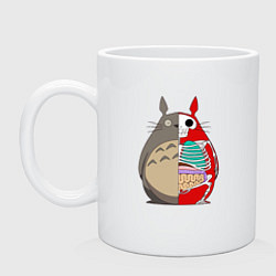 Кружка керамическая Totoro Inside, цвет: белый