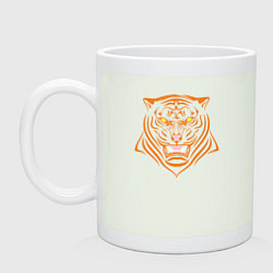 Кружка керамическая Orange Tiger, цвет: фосфор