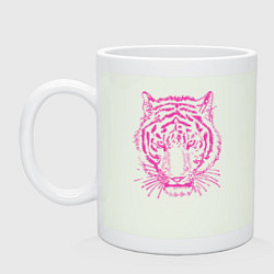 Кружка керамическая Pink Tiger, цвет: фосфор