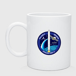 Кружка керамическая SPACE X CRS-2, цвет: белый