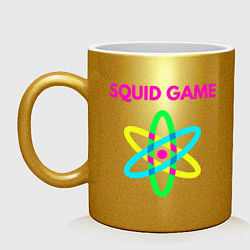 Кружка керамическая Squid Game Atom, цвет: золотой